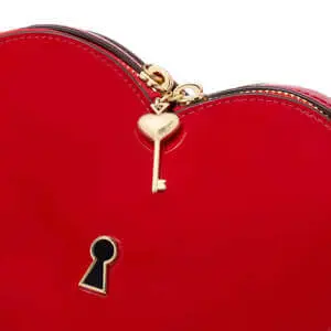 Kate Spade Key To My Heart Patent Leather 3d Micro Crossbody